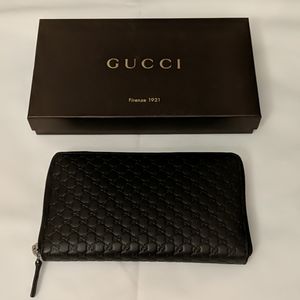 NWT Gucci 391465 XL Microguccissima wallet